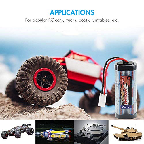 Tenergy 2 Pack 7.2V 3000Mah Flat Nimh Battery Packs With Smart Charger For Rc Cars, Rc Airplanes #TOP1