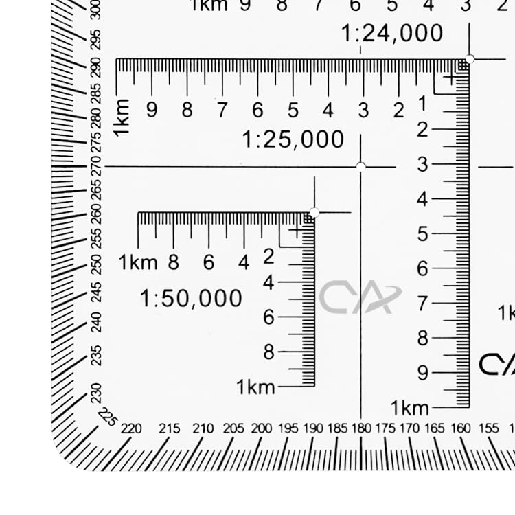 Amazon.com : CYA Military Map Coordinate Scale Protractor