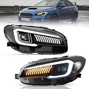 VLAND LED Headlights Fit for 2015-2021 SUBARU WRX (Base/Premium/Limited/STI), Projector/Clear