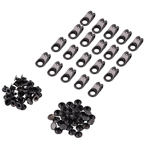 20 Pcs/Lot Boot Hooks Lace Fittings with Rivets Camp Hike Climbing Repair Shoes