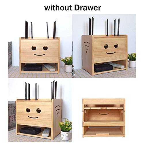 Étagère de rangement pour routeur et décodeur murale sans perçage - 3
