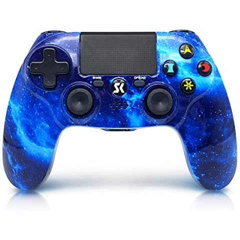 Wireless Controller für PS4, Blaue Galaxie High Performance DS4 Controller Cover