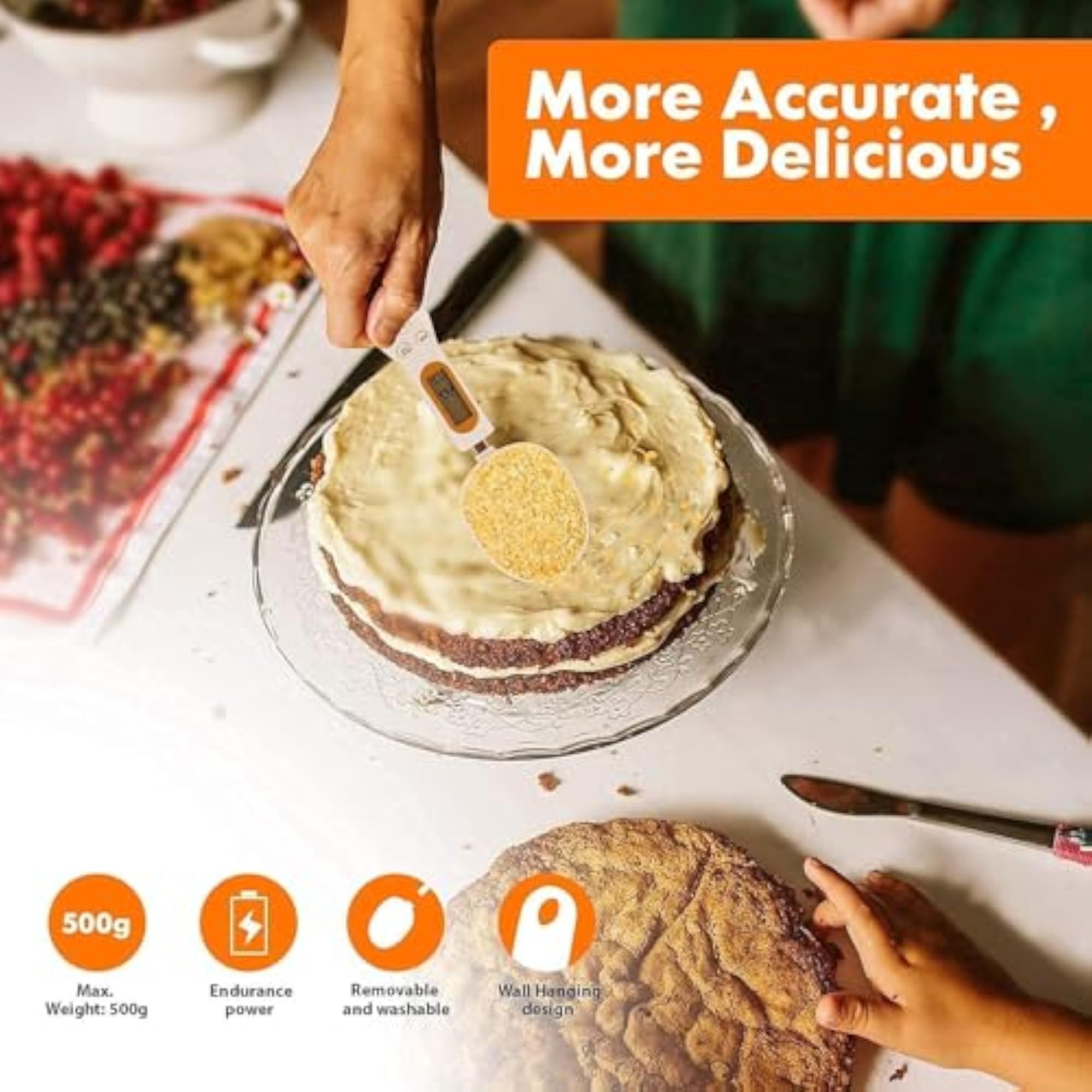 Digital Measuring Spoon Scale, 500 g/0.1 g