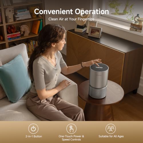 Dreame TP5 Air Purifier for Home Bedroom Dorm Room Small Air - image 7