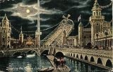 Shooting the Chutes, Luna Park Coney Island, New York NY Original Antique Postcard