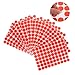 SEWACC 20sheets Colored Dot Stickers Versatile Self-Adhesive Labels for Quick Identification Offices Schools and Homes Easy to Stick and Remove Bright Orange for Item Marking