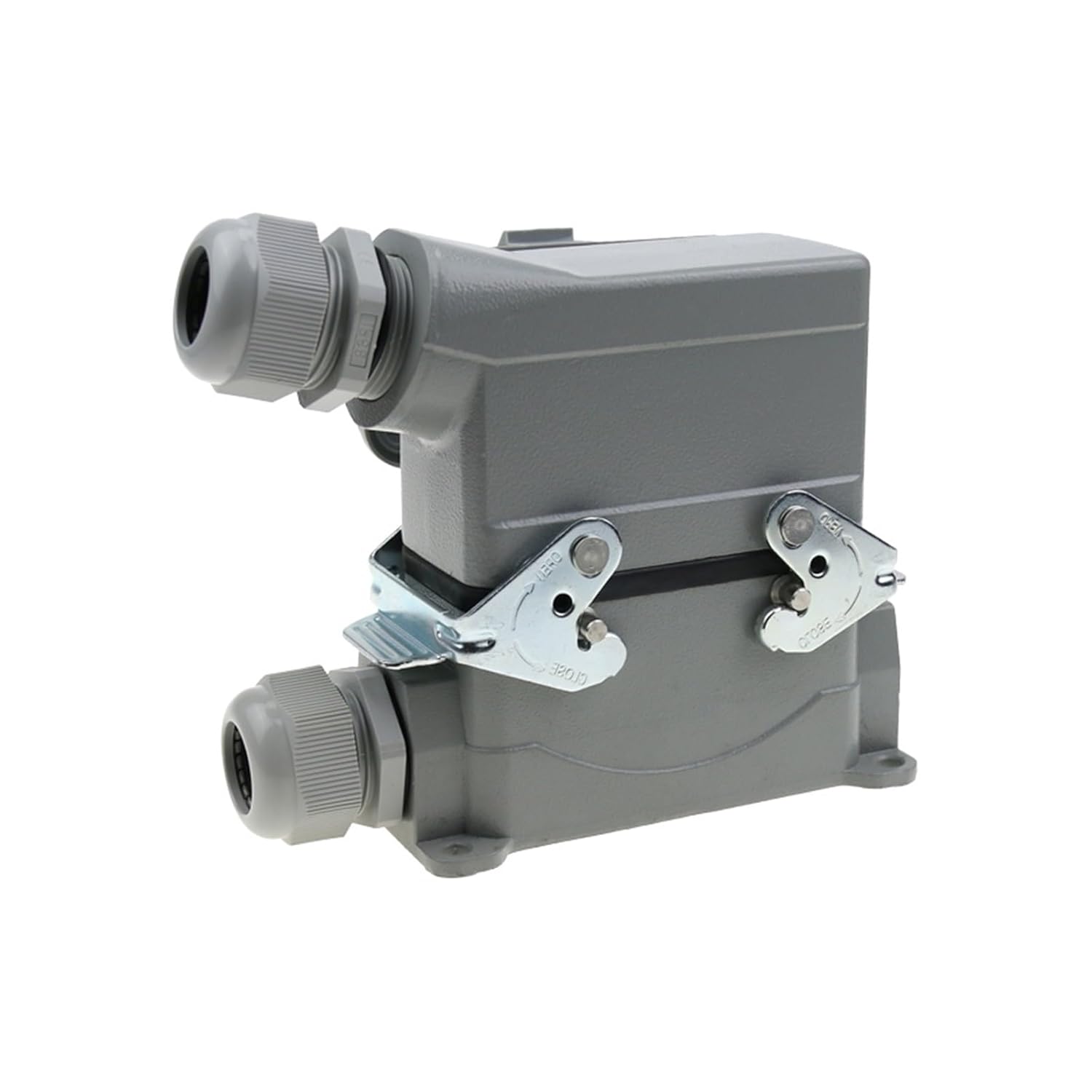 2 Pcs HDC-HE-16 Heavy Duty Connector 16 Pin Industrial Waterproof Aviation Socket Plug with Protective Cover 500V 16A(16 Core Top Line)