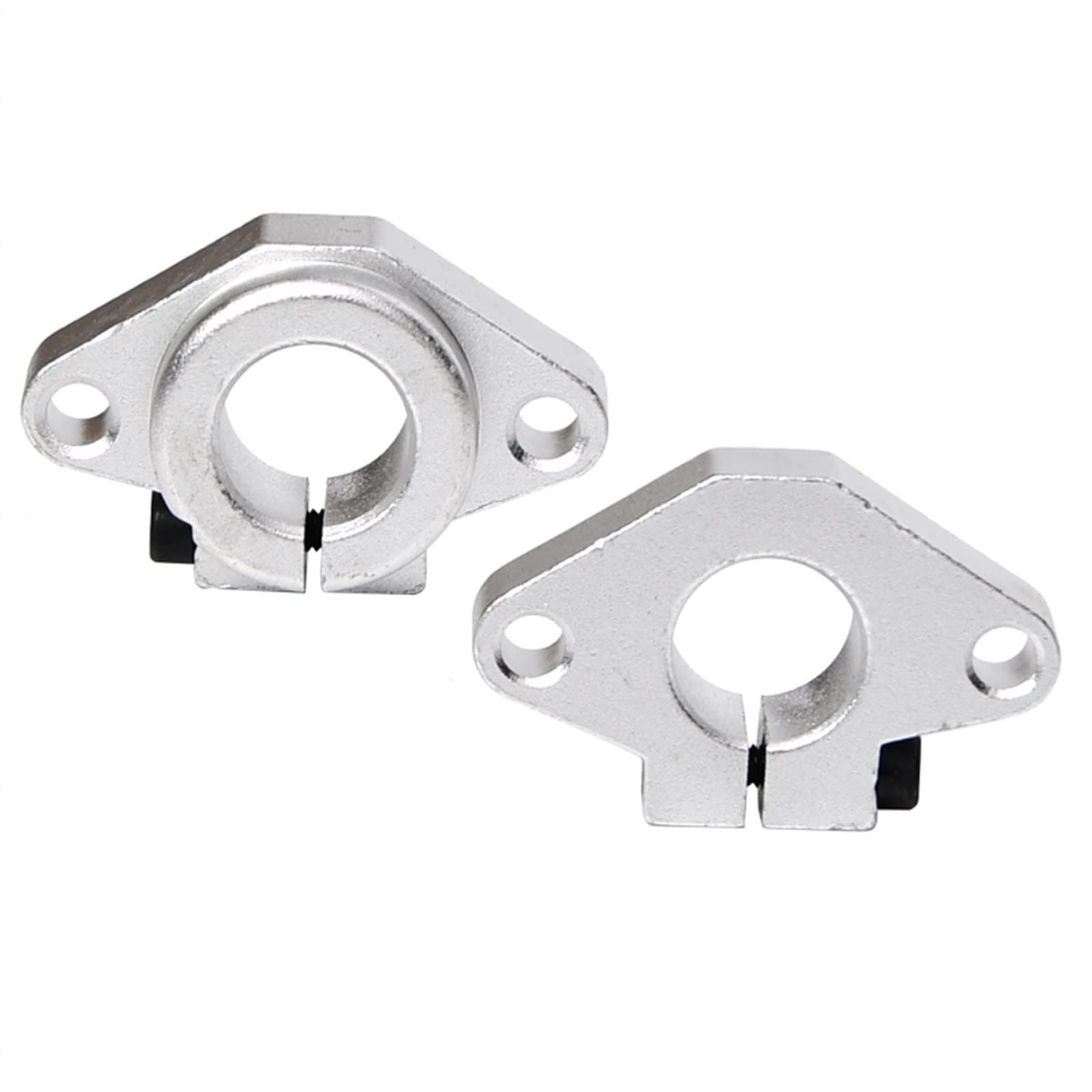 SHF8 SHF10 SHF12 SHF16 Support d'arbre de Rail de Tige linéaire en Aluminium 8mm 10mm 12mm 16mm for routeur pièces d'imprimante 3D 4 pièces (Size : Shf25)