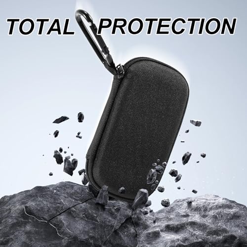 Tragetasche für Kardiamobile EKG-Monitor,Kardia Mobile Case,Hartschalen-Schutzhülle für Kardiamobile 6L,Reisetasche für Herzmonitor EKG,Mobile Herzdetektor-Tasche Organizer (Schwarz)