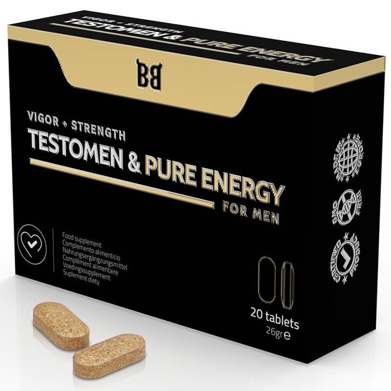 Potenciador para hombre de acción prolongada BLACKBULL BY SPARTAN 20 cápsulas