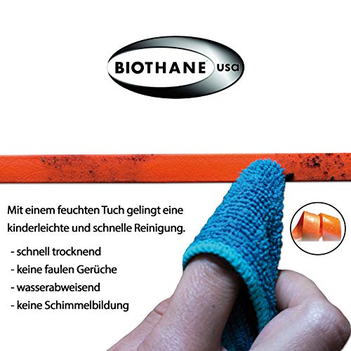 Bio-Leine Meterware aus runder Biothane in Neonpink - 6,4 mm Durchmesser I für schmutz- und Wasserabweisende Hundeleine Schleppleine Longen Leinen - bis 30m