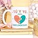 Imagen de MUGFFINS taza regalo novia y novio con frase tú y yo nos complementamos en Español