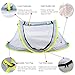 Large Baby Beach Tent, Portable Baby Travel Tent UPF 50+ Infant Sun Shelters Pop Up Folding Travel Bed Mosquito Net Sunshade with 2 Pegs