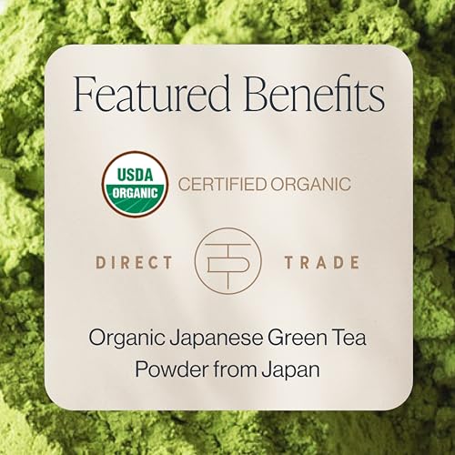 Té matcha en polvo orgánico 3.52 onzas miniatura 3