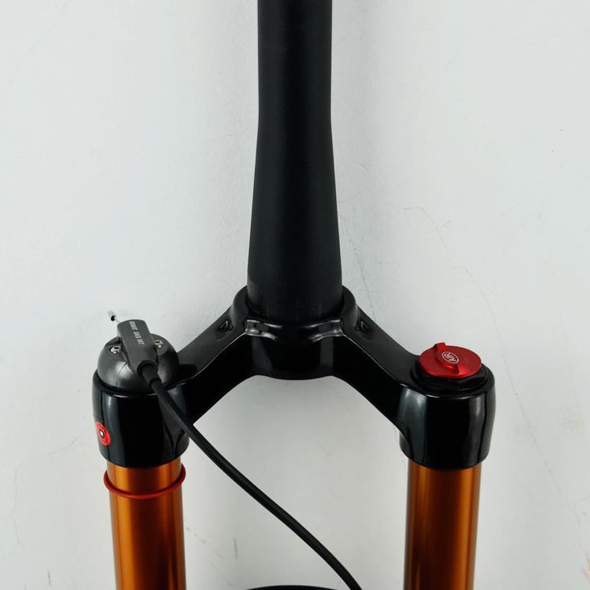 Horquilla de suspensión para Bicicleta de montaña MTB de 27,5 y 29 Pulgadas, Horquilla Delantera para Bicicleta, Tubo cónico de 1-1/8, Recorrido de 120 mm, liberación rápida de 9