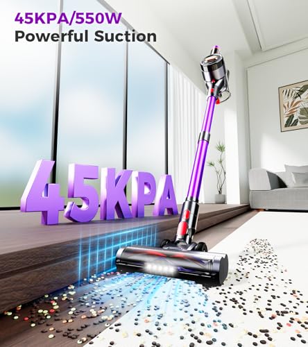 Feetis V16 Pro Cordless Vacuum – 60min Runtime, LED Display