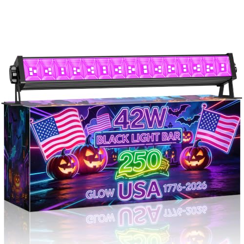 Upgraded 42W LED Black Light Bar, Blacklight Flood...