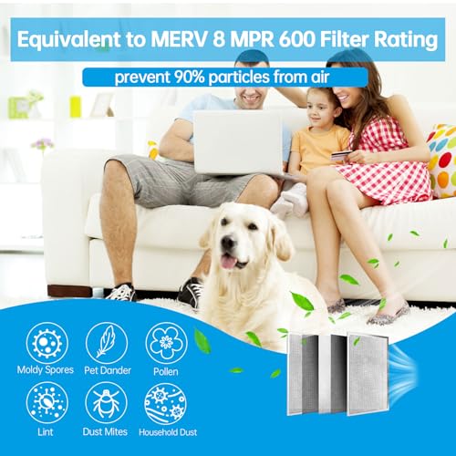 Image of UBeesize 20x30x1 Reusable Electrostatic Air Filter HVAC AC Furnace Filter,MERV 8,Washable, Lasts a Lifetime,Permanent Air Filter,Breathe Fresher,Home And Office(Actual Size:19.5x29.65x0.82 Inch)