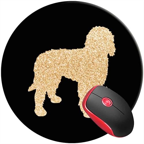 Miniatura 8 de Alfombrilla para mouse color gris y blanco, alfombrilla de mouse redonda, base de goma antideslizante para portátil y computadora