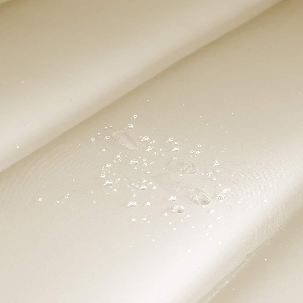 Detex Coussin pour Chaise Longue crème rembourré 7 cm d'épaisseur Oreiller Inclus avec Sangles Coussin pour Bain de Soleil