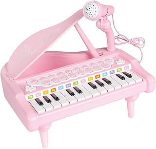 YARNOW Juguete De Órgano Electrónico con Micrófono Piano Eléctrico Educativo para Niños