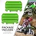 Green Radiator Shrouds Guard Set for Kawasaki KX125 KX250 1994-2005