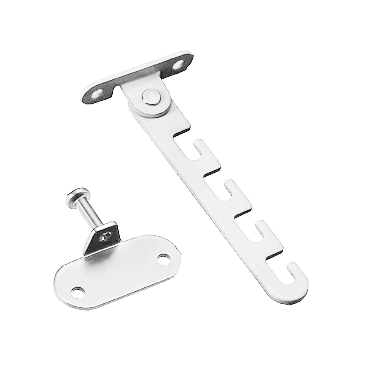 Heezou Short White Window Restrictor Latches Adjustable Limiters Carbon Steel Hardware For Home Office Carbon Steel