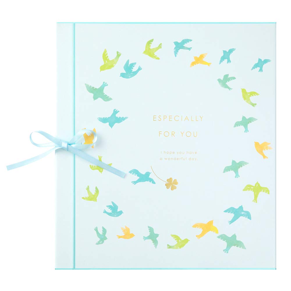 Amazon | ミドリ 色紙 三つ折り カラー色紙 リボン付 鳥柄