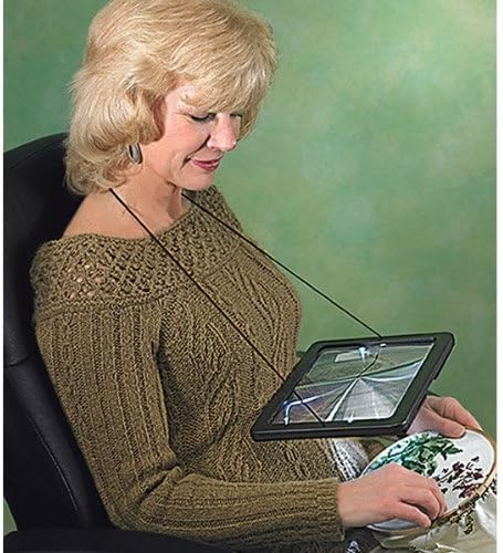 PIA INTERNATIONAL® A4 Full Page Large Magnifier 3X Foldable Magnifying Glass Loupe Hands for Reading WITH LED