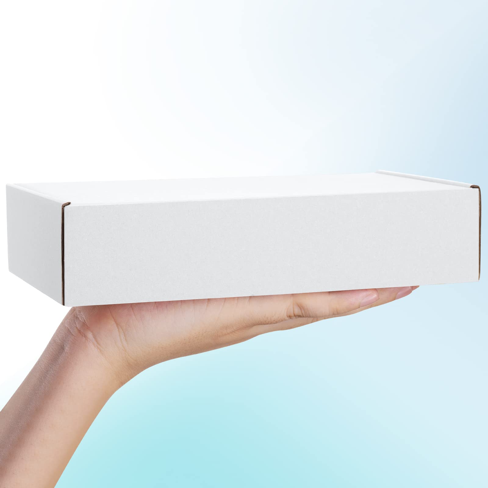 Pudełka wysyłkowe 23 x 15 x 5 cm białe małe skrzynki pocztowe 25 sztuk kartonowe koperty faliste