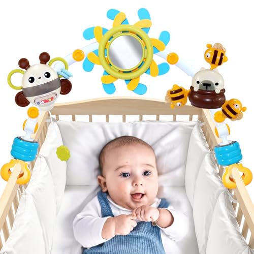 JAWOJOWA Crib Mobile Toys for Baby,Stroller Arch Toys for