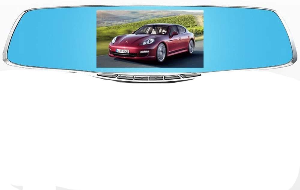 Eaglerich Full HD 1080P Car Dvr Camera Novatek 5 Inch Rearview Mirror Digital Video Recorder with Dual Lens Registrar Camcorder