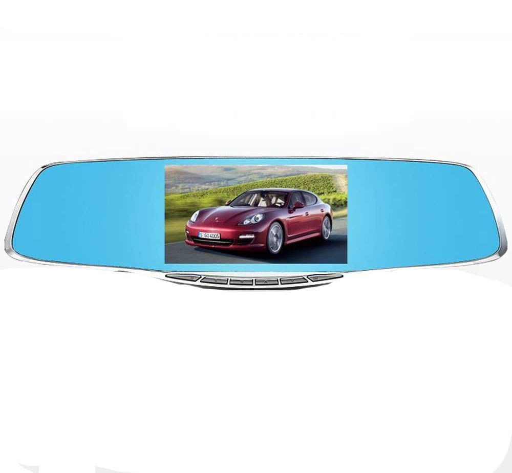 Eaglerich Full HD 1080P Car Dvr Camera Novatek 5 Inch Rearview Mirror Digital Video Recorder with Dual Lens Registrar Camcorder