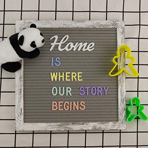 760 Pastel Extra Letters For Changeable Felt Letter Board Letters Multicolor 3/4’’ + 11 Cursive Words + 12 Months + 7 Days + 1 Organizer Case Pre-Cut Plastic Letters (Pink Lavender Yellow Blue Green) #TOP3