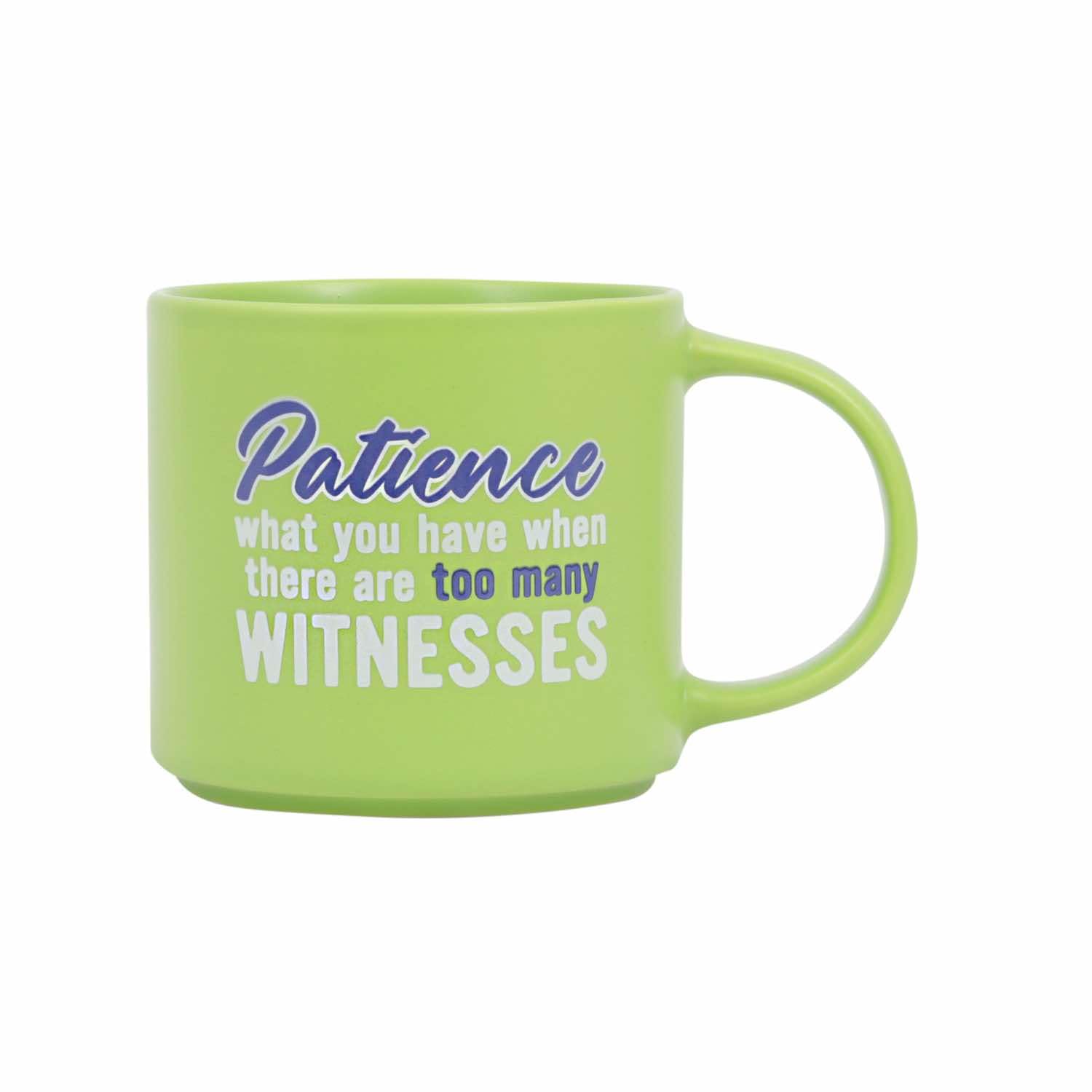 Splosh Cheeky Patience Mug - Funny Coffee Cup with Humorous Sayings and Messages Unique Gift Ideas for Her and for Him Coffee & Tea Lovers Family Home Office Gift 435ml