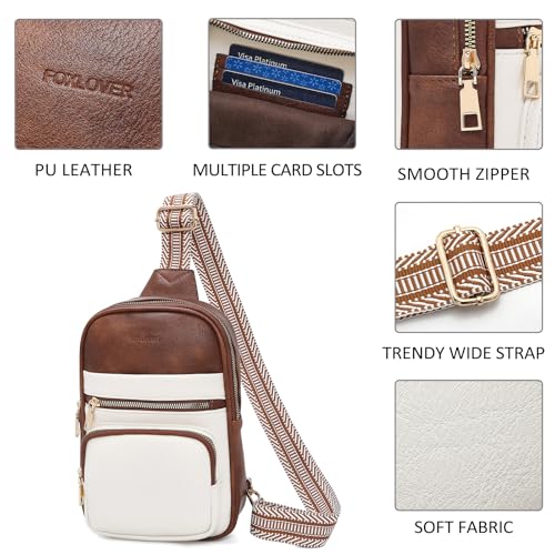 Image of FOXLOVER Quilted Crossbody Bags for Women Vegan Leather Boho Purses Shoulder Handbags with Tassel