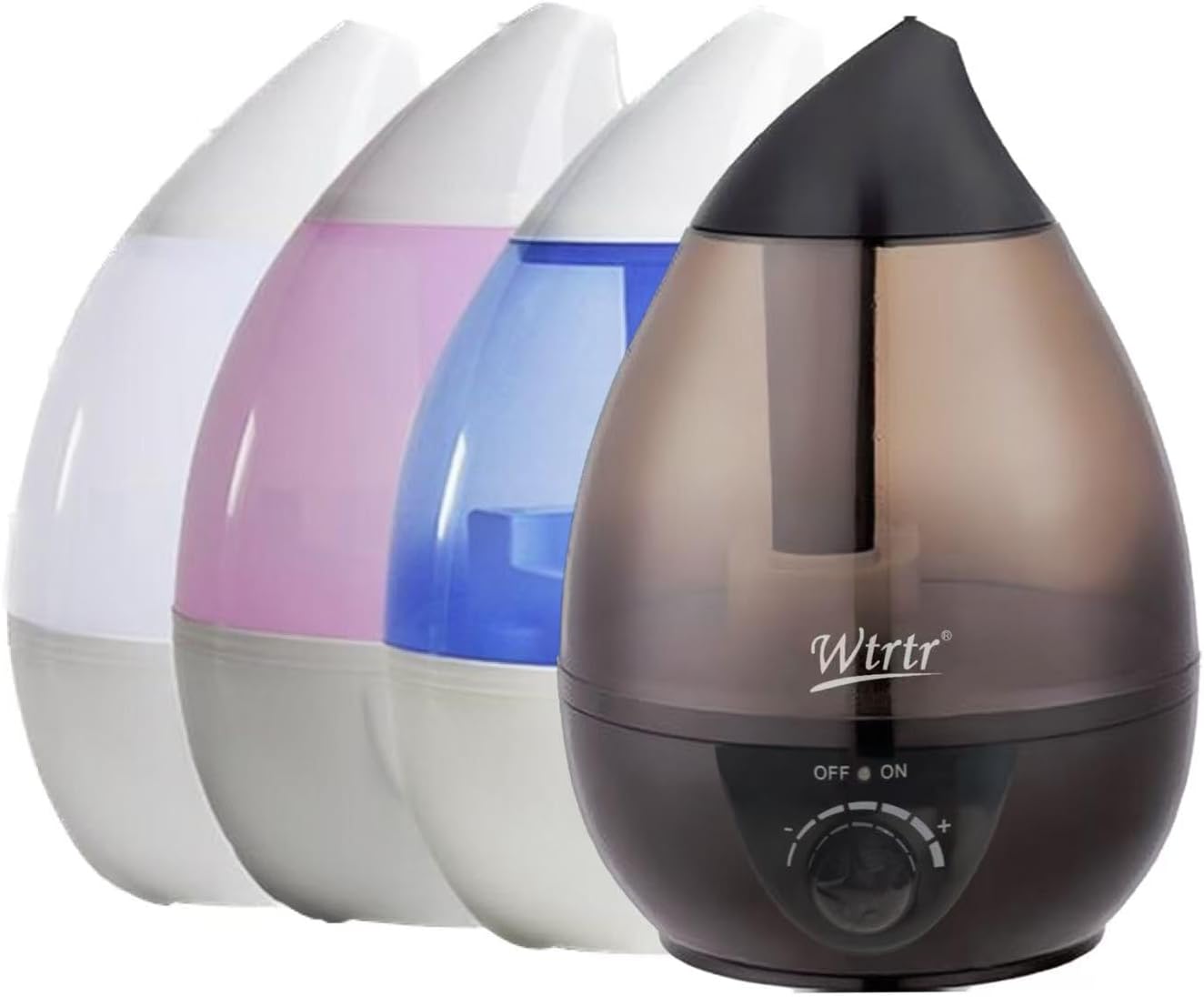 Wtrtr Cool Mist Humidifier for Bedroom, 3L Ultrasonic Air Humidifier for Babies, Premium Humidifying Unit, Whisper-Quiet Operation & Automatic Shut-Off (Pink 3L)