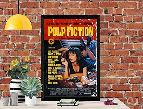 【フレーム付-黒-】 映画ポスター パルプフィクション Pulp Fiction クエンティン・タランティーノ A3サイズ US版 mi1 [並行輸入品] [3]
