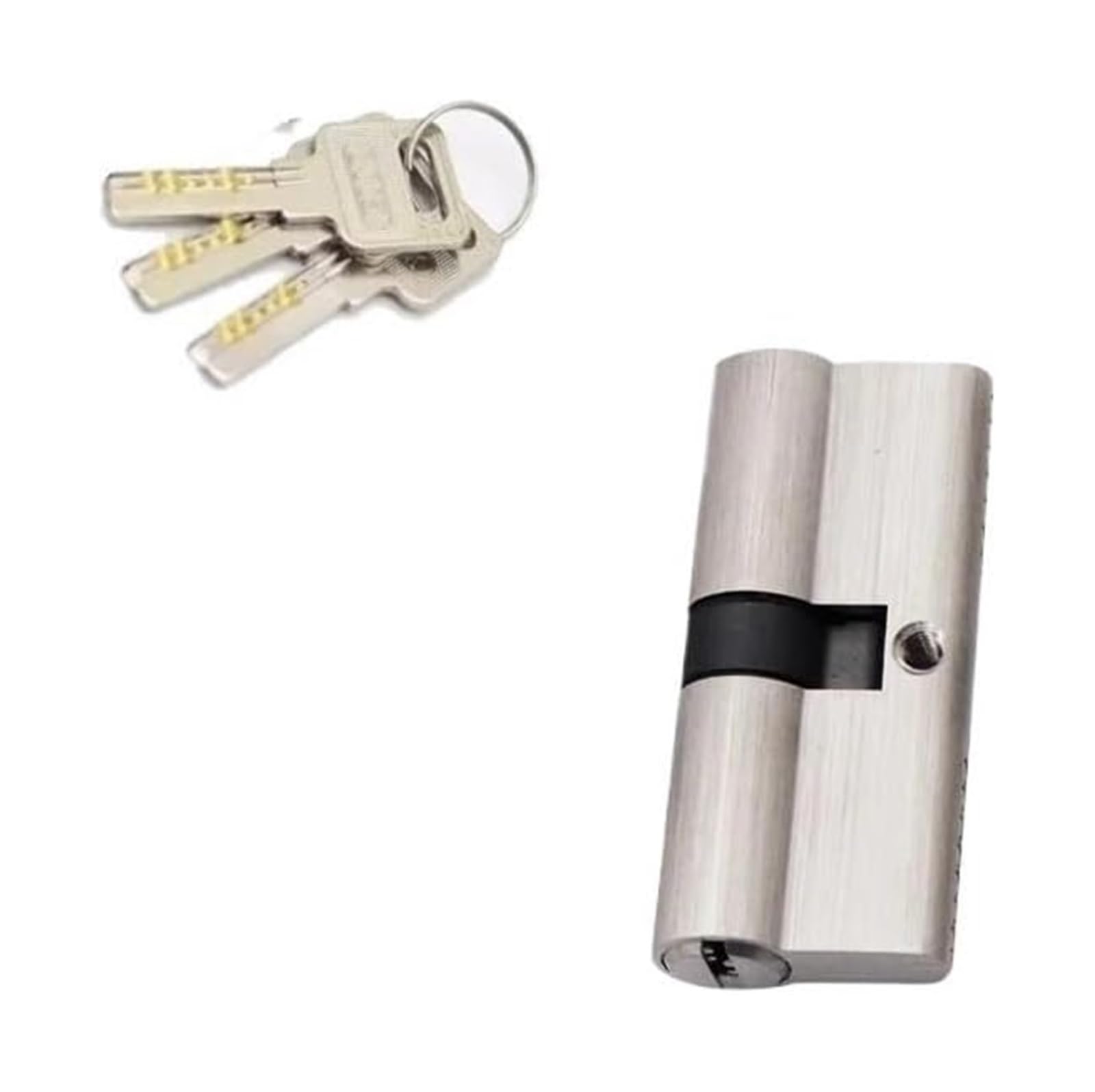 Serrure de porte à cylindre multi-matériaux anti-effraction 45-55 mm