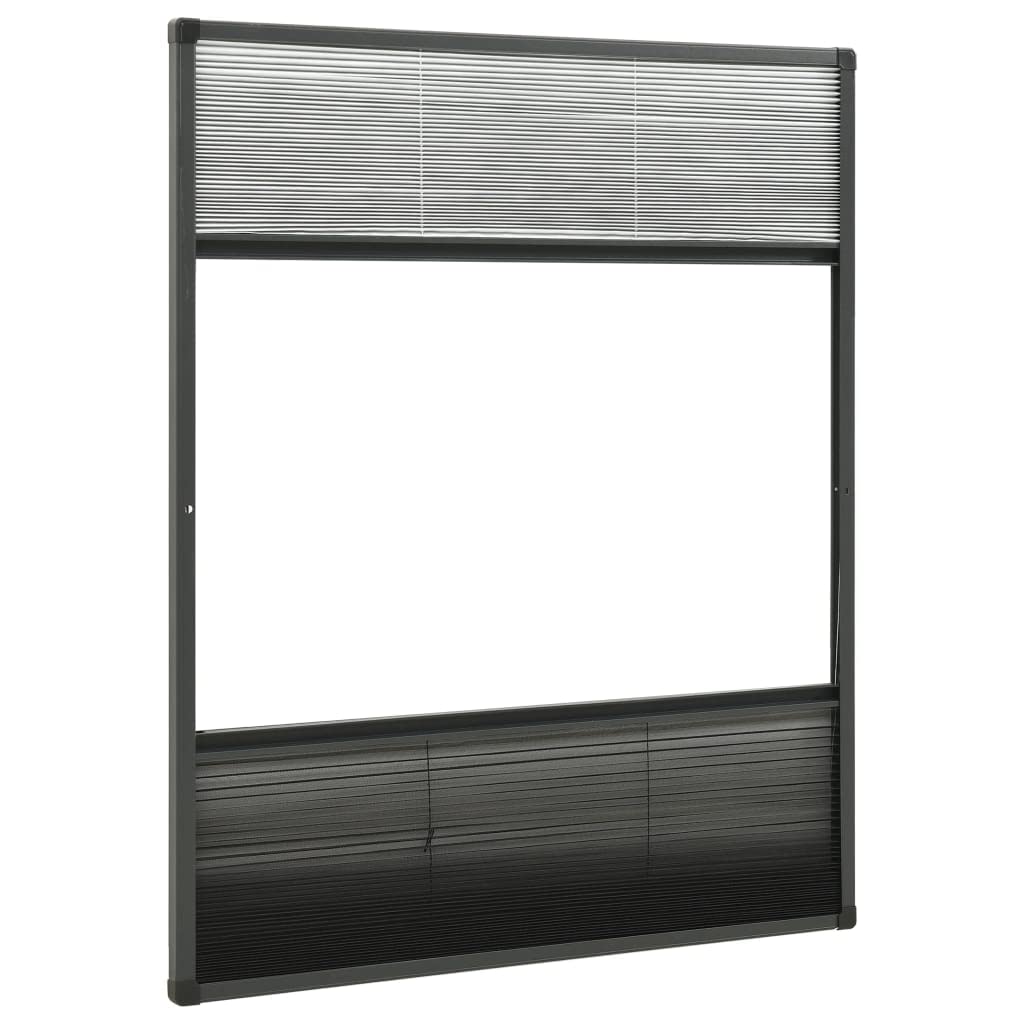 Zanzariera per finestra in alluminio, 80 x 100 cm, con persiana, protezione solare per finestre, soggiorno, camera da letto, ufficio