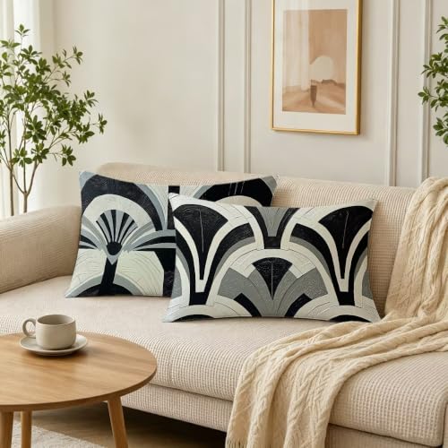Fundas cojines 40x80 grises de terciopelo rectangulares para decoración de sofá 3