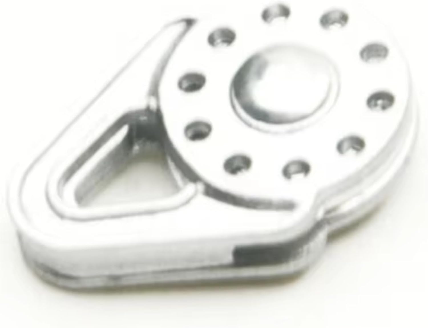 Components for Axial for Scx10 for TRX-4 D90 for Tamiya 1/10 Metal Alloy Heavy Duty Winch Pulley Snatch Block Accessory(Silver)