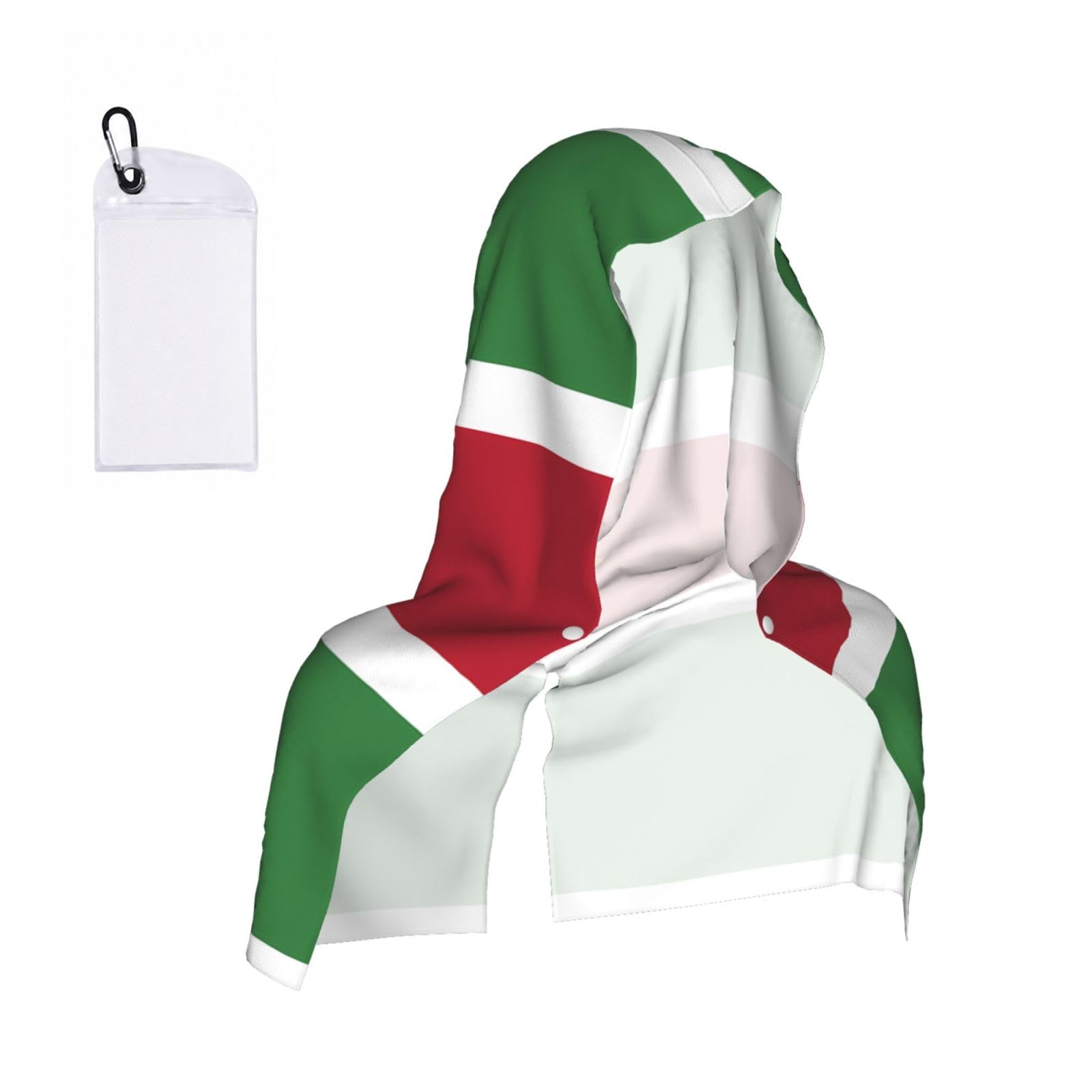 CNTDBU Flag of Suriname Cooling Towel Hooded-Instant Chill Neck Cover for Sports, UV Cooling Rag for Running Gym