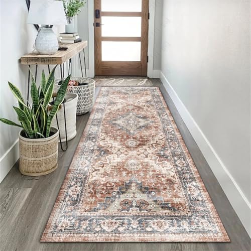 Tapis de course lavable antidérapant gris 65x180cm tapis de sol