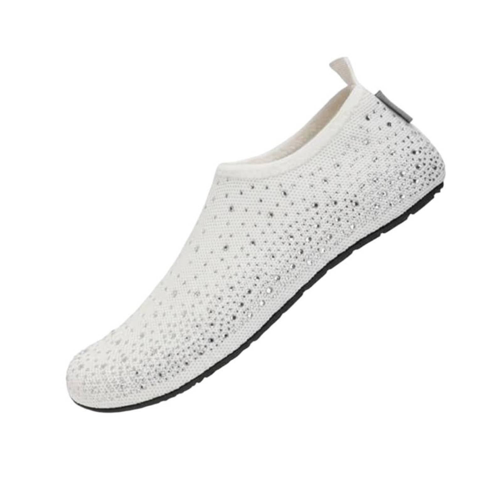 TRENDYNEST Quick-Dry Water Shoes Cut-Resistant Breathable Swim Shoes Flexible Athletic Gear for Stream Crossing White 38-39-picture-13