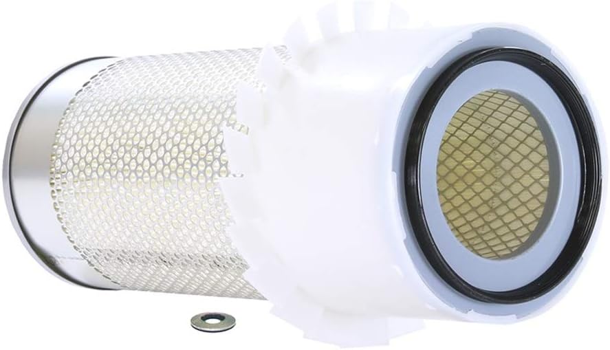 Close-up view of the NAPA Gold 2321 Outer Air Filter's end, showing the rubber seal and internal mesh.