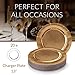 ELEGANT DISPOSABLE CHARGER PLATES - Metallic Finish - Made of Premium Carstock Materials - 13