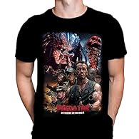 Wild Star Hearts - IF IT Bleeds - Predator Movie Poster Mens T-Shirt Black Cotton Graphic Tee Shirt Wild Star Hearts Black