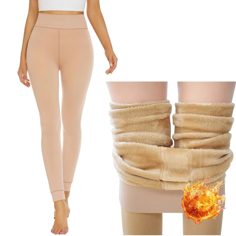 golden girl Women Woolen Warm Leggings with Thick Fur Lined-picture-22