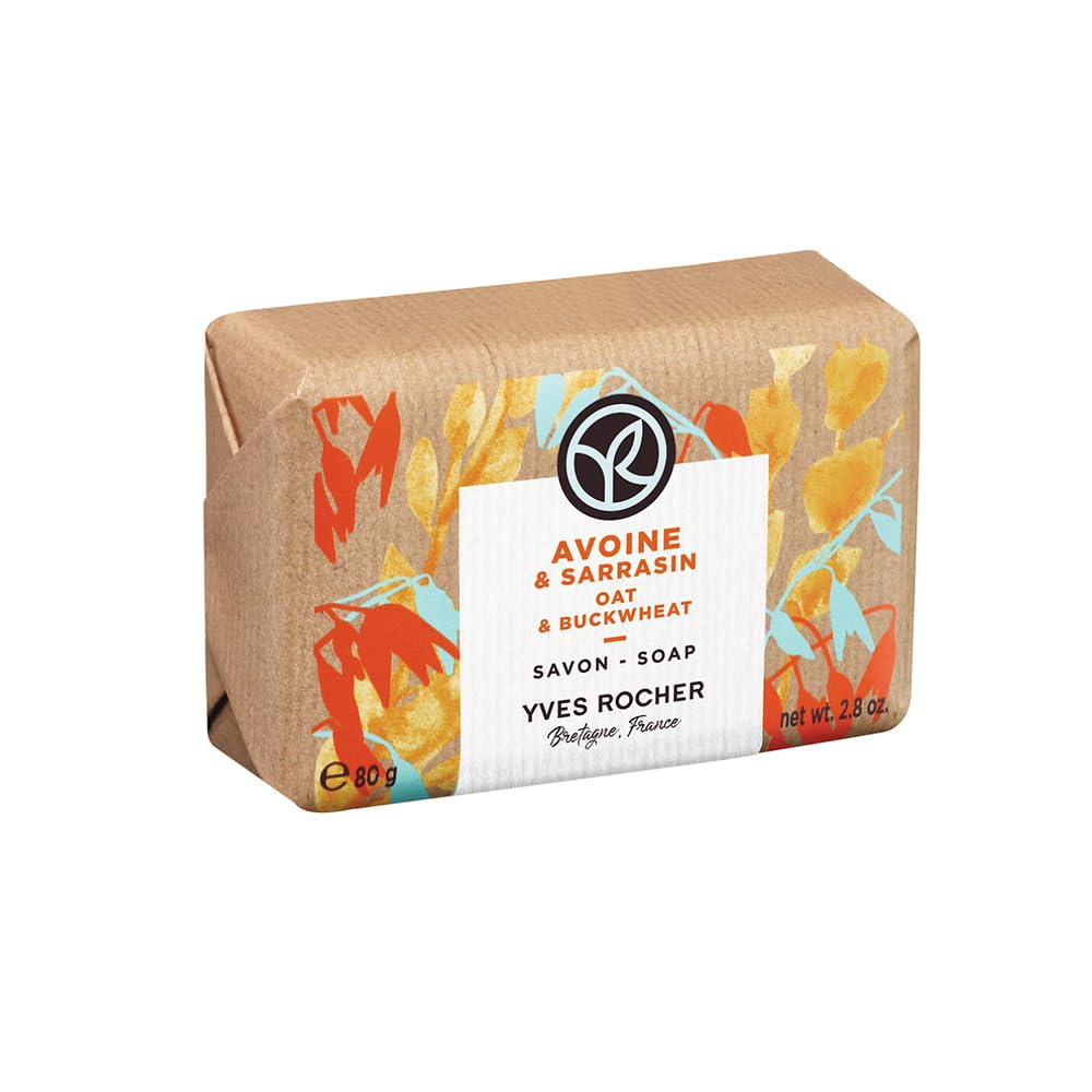 Yves Rocher Katı Sabun - Rahatlatıcı Yulaf & Karabuğday -SLS,SLES İçermez,Vegan-80gr